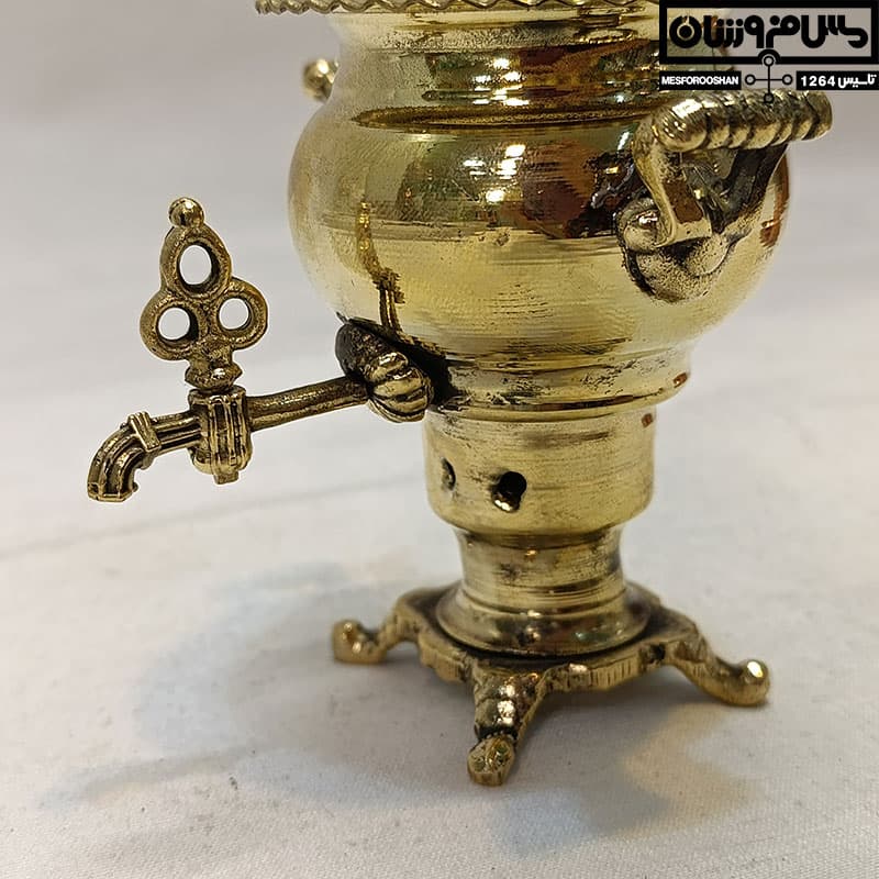 سماور برنجی و مسی سیسمونی مدل هالی — تصویر ۶