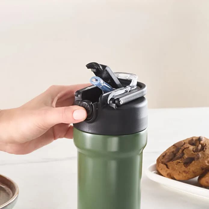فلاسک کاراجا مدل Thermosteel Camping سبز — تصویر ۴