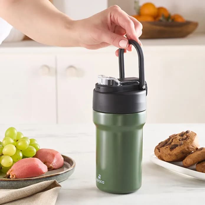 فلاسک کاراجا مدل Thermosteel Camping سبز — تصویر ۲