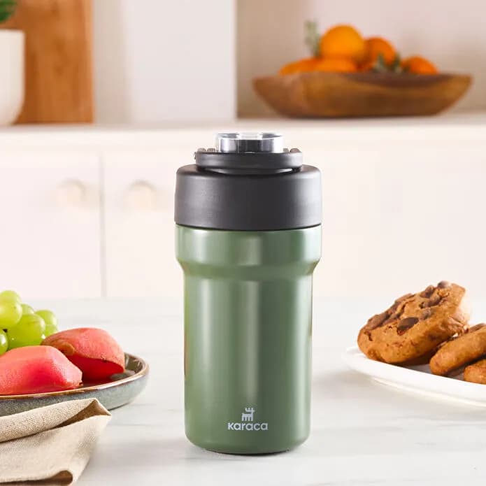 فلاسک کاراجا مدل Thermosteel Camping سبز