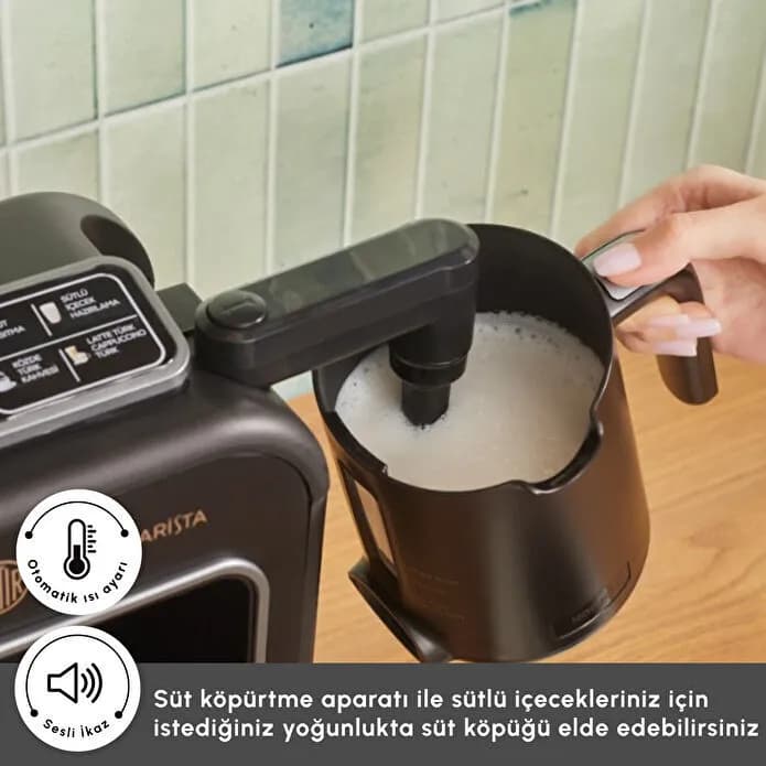 قهوه ساز کاراجا مدل 6 کاره Hatır Plus Barista مشکی نوک مدادی — تصویر ۴