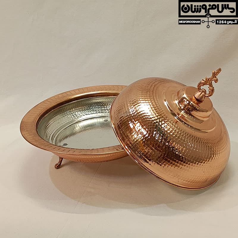 مرغ خوری مسی سایز 2 مدل رویا — تصویر ۸