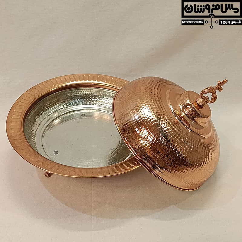 مرغ خوری مسی سایز 2 مدل رویا — تصویر ۵