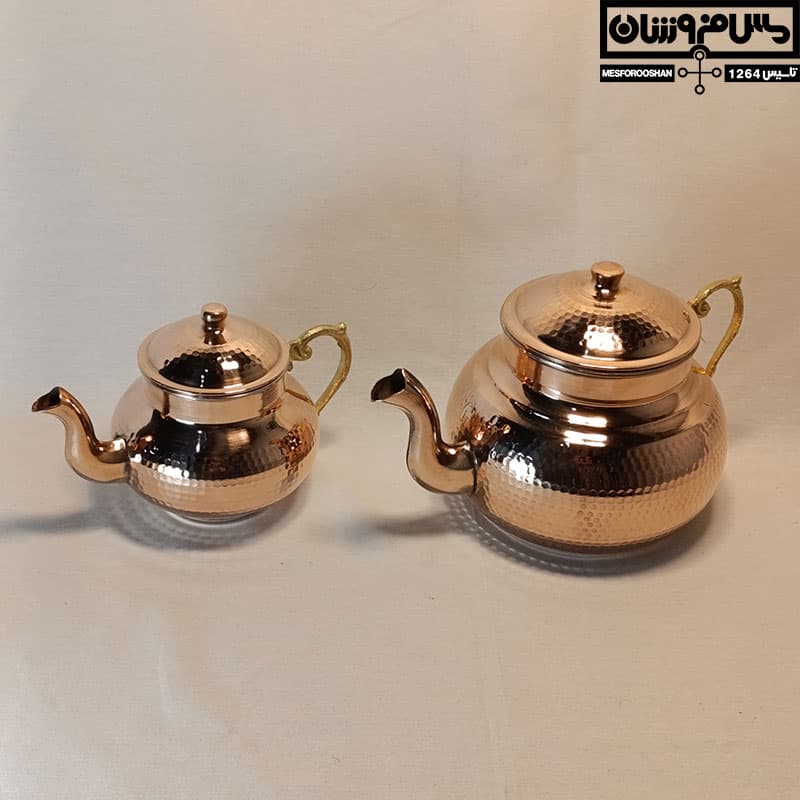 ست کتری قوری مسی مدل سرور — تصویر ۵
