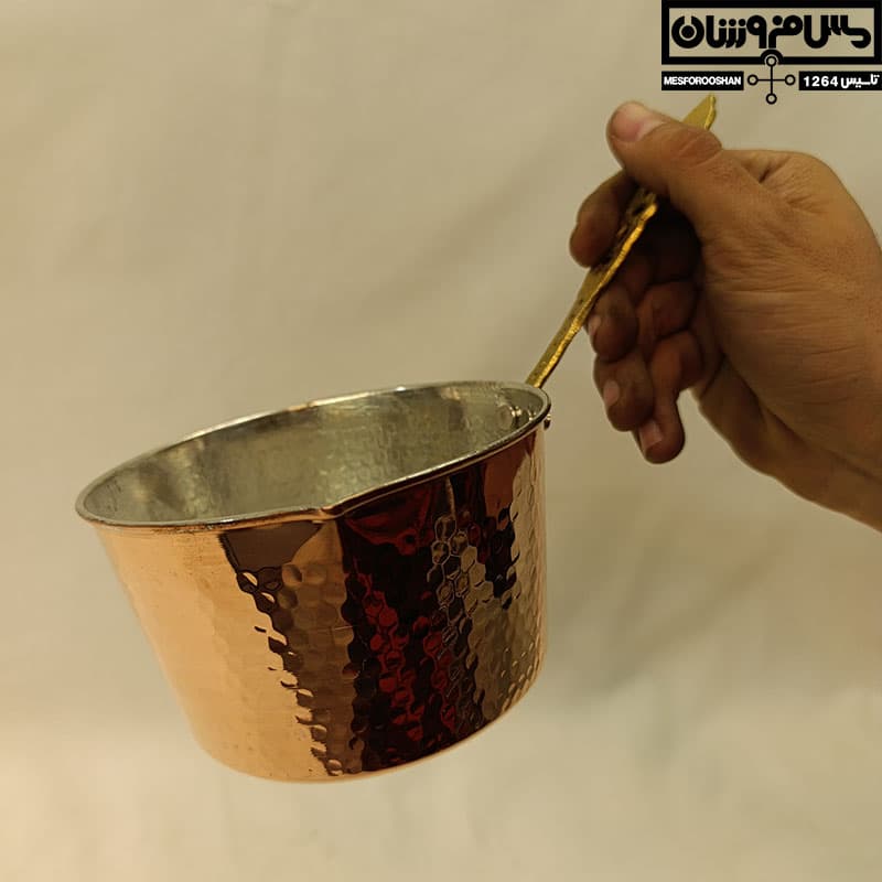 شیرجوش مسی مدل کوشکن — تصویر ۲