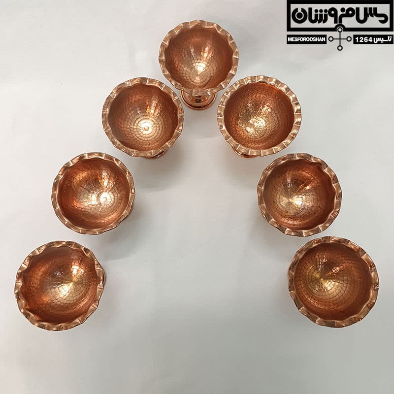 هفت‌سین مسی چکشی زنجان مدل ماهسان — تصویر ۴