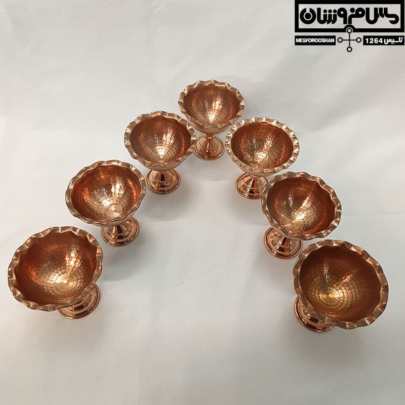 هفت‌سین مسی چکشی زنجان مدل ماهسان — تصویر ۵