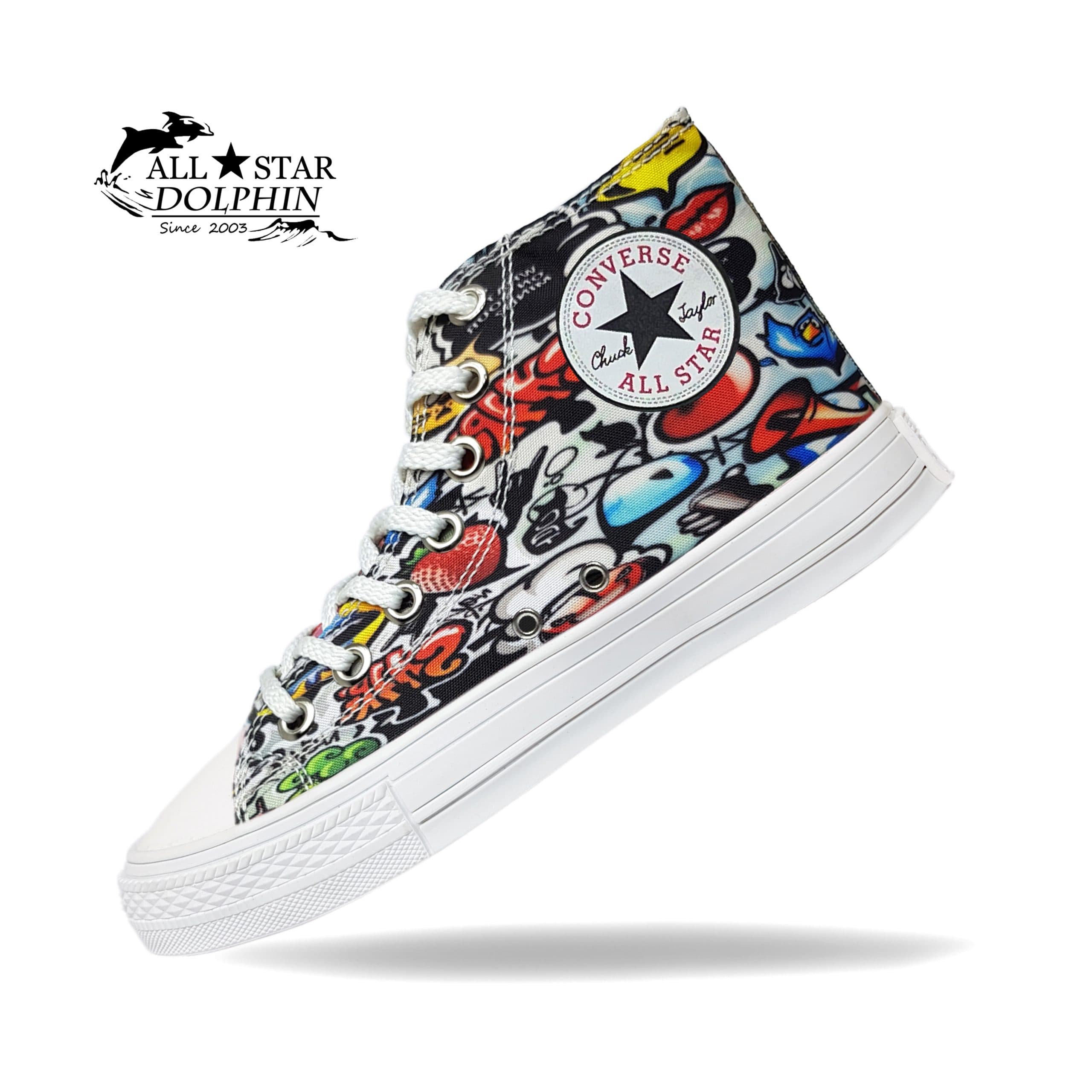 کتونی آل استار ساق بلند طرح لوکیشن (All Star) — تصویر ۳