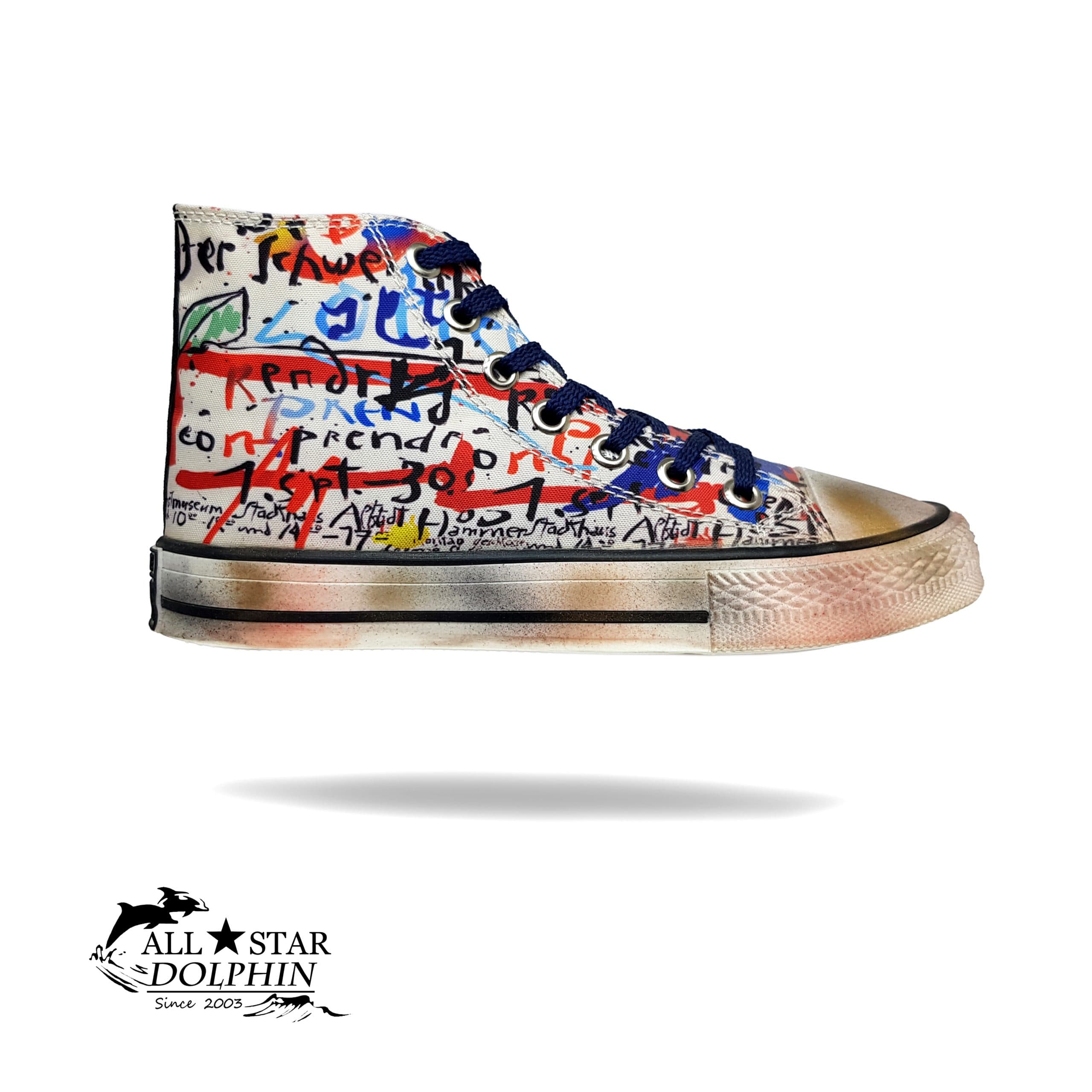 کتونی آل استار ساق بلند طرح ماما سفید (All Star)