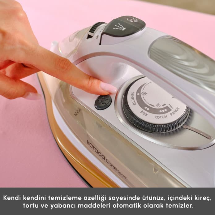 اتو کاراجا مدل Vantuz Ultrasteam سفید — تصویر ۶