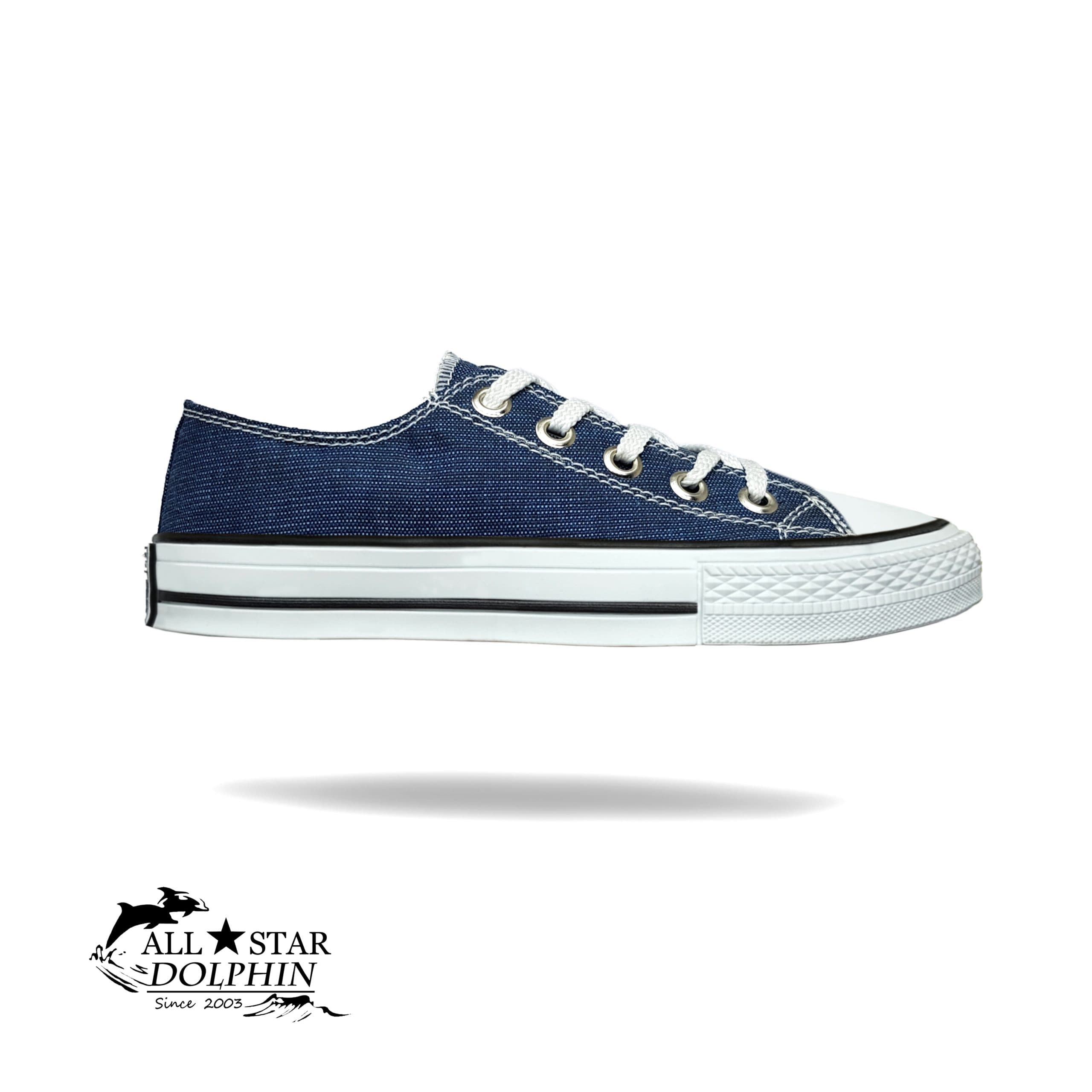 کتونی آل استار ساق کوتاه جین آبی تیره (All Star)