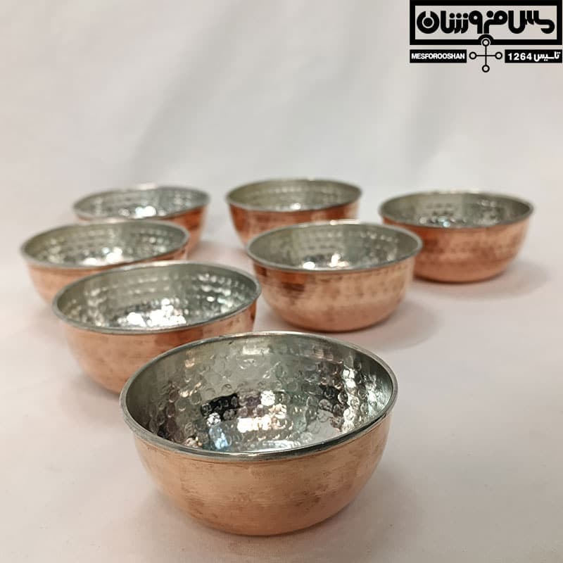 هفت‌سین مسی سنتی چکشی زنجان مدل همدم — تصویر ۶