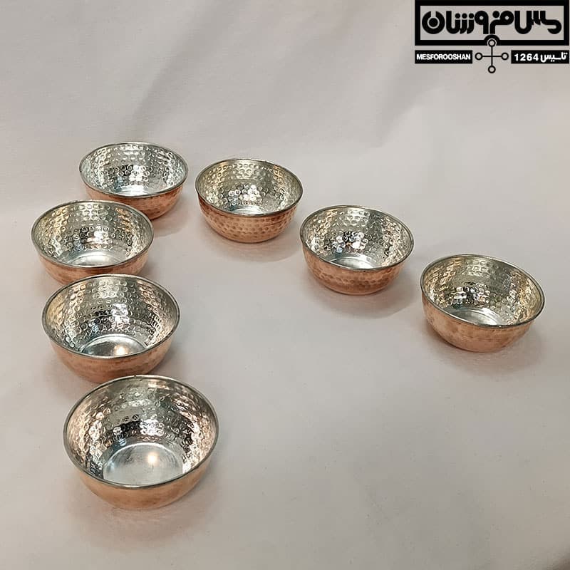 هفت‌سین مسی سنتی چکشی زنجان مدل همدم — تصویر ۸