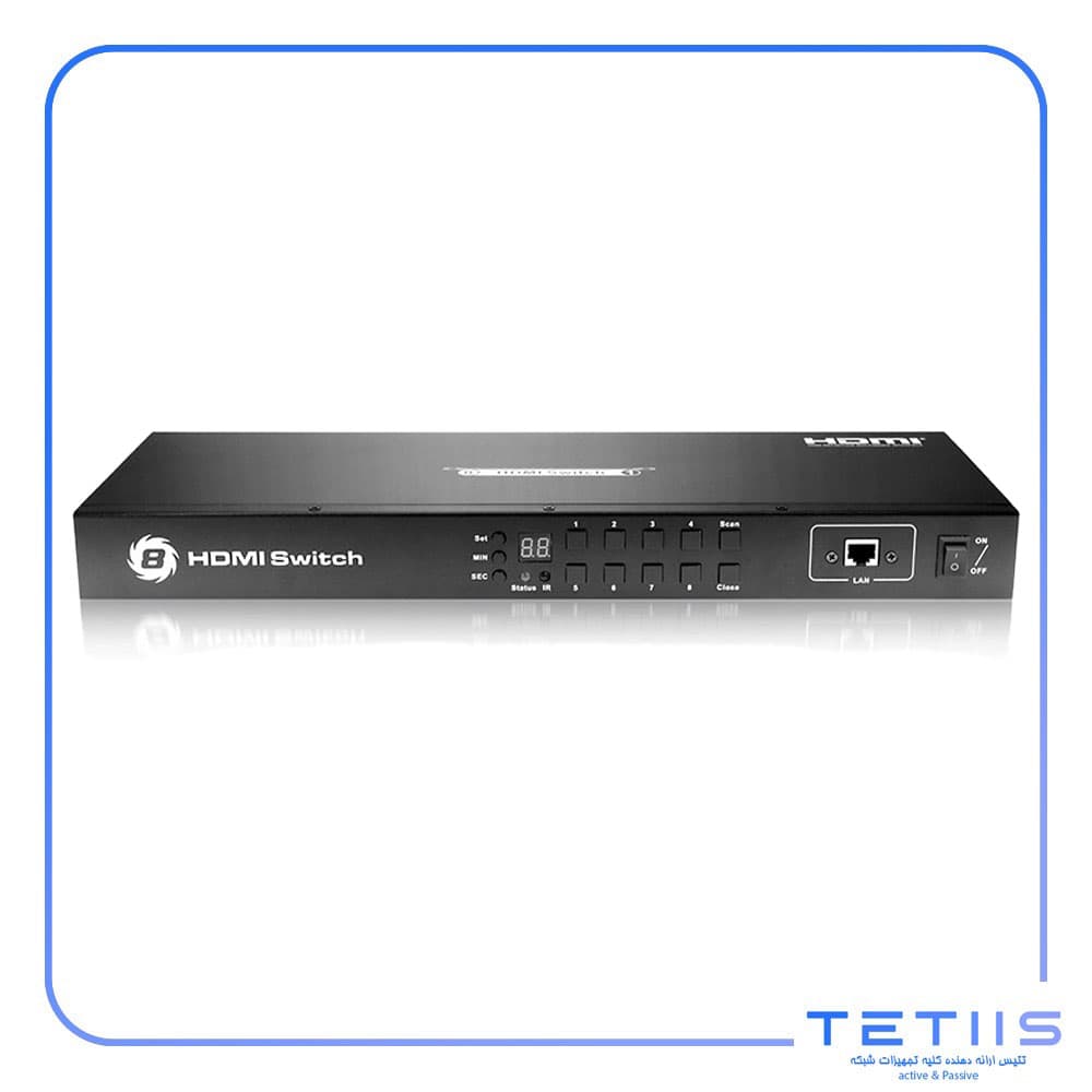 سوئیچ 8 پورت HDMI لایمستون مدل LS-HS0801