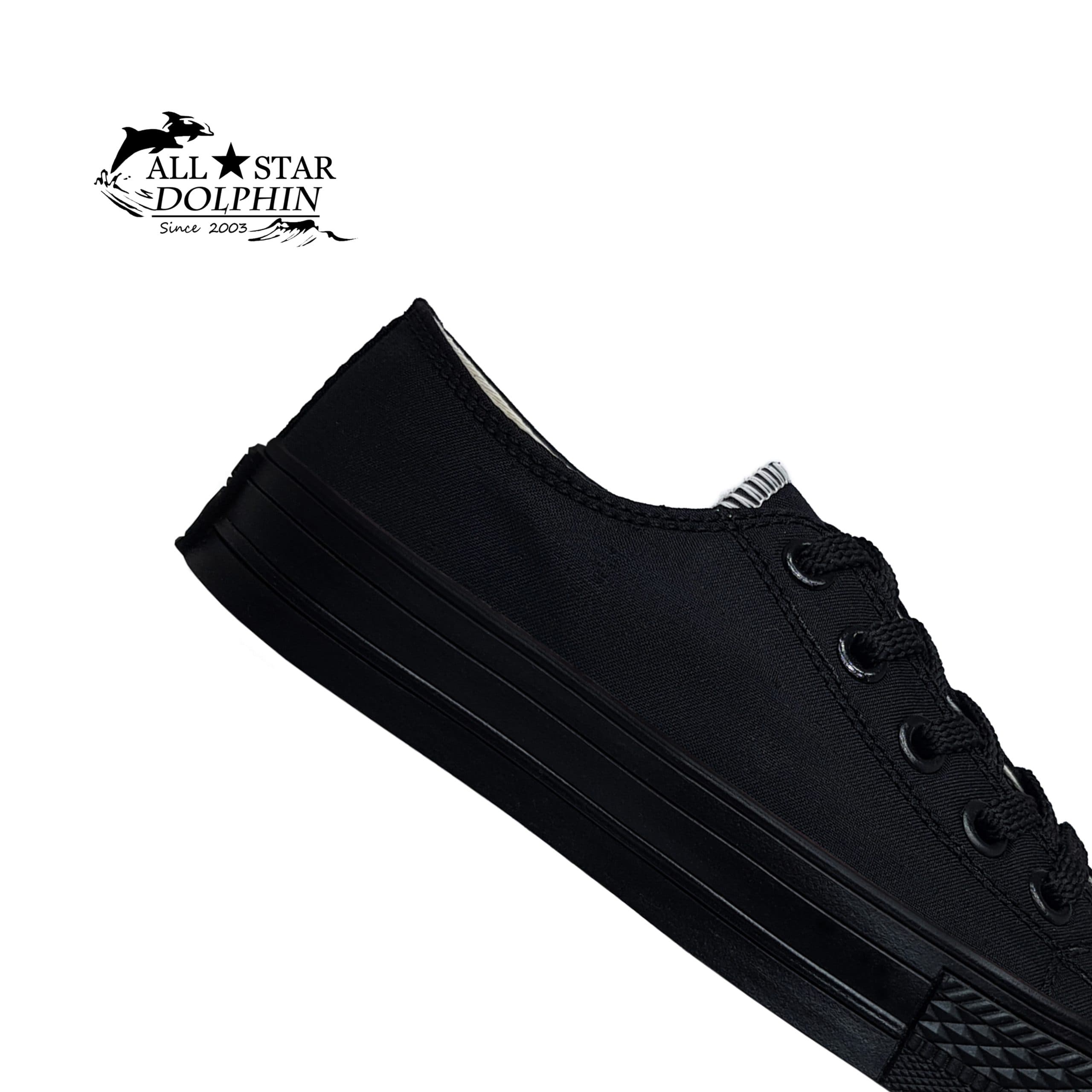 کتونی آل استار ساق کوتاه تمام مشکی (All Star) — تصویر ۲