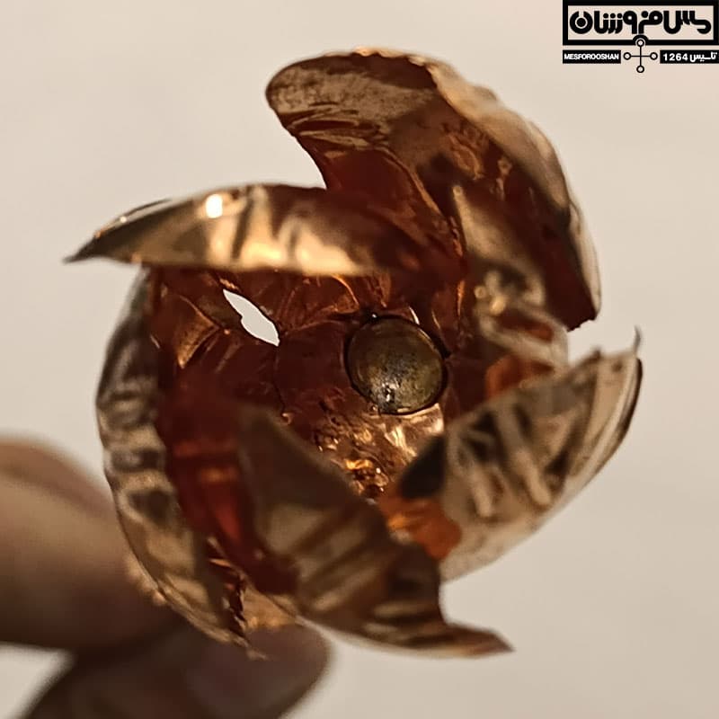 گل مسی دستساز دکوری نانو بسته 3 عددی مدل غنچه — تصویر ۲