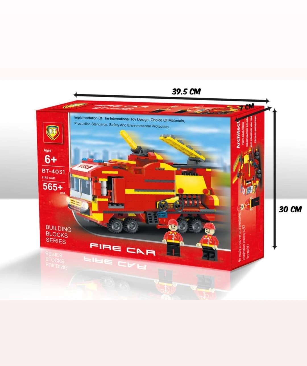 لگو ماشین آتش‌نشانی BT-4031 FIRE CAR – مجموعه ساختنی با بیش از 565 قطعه