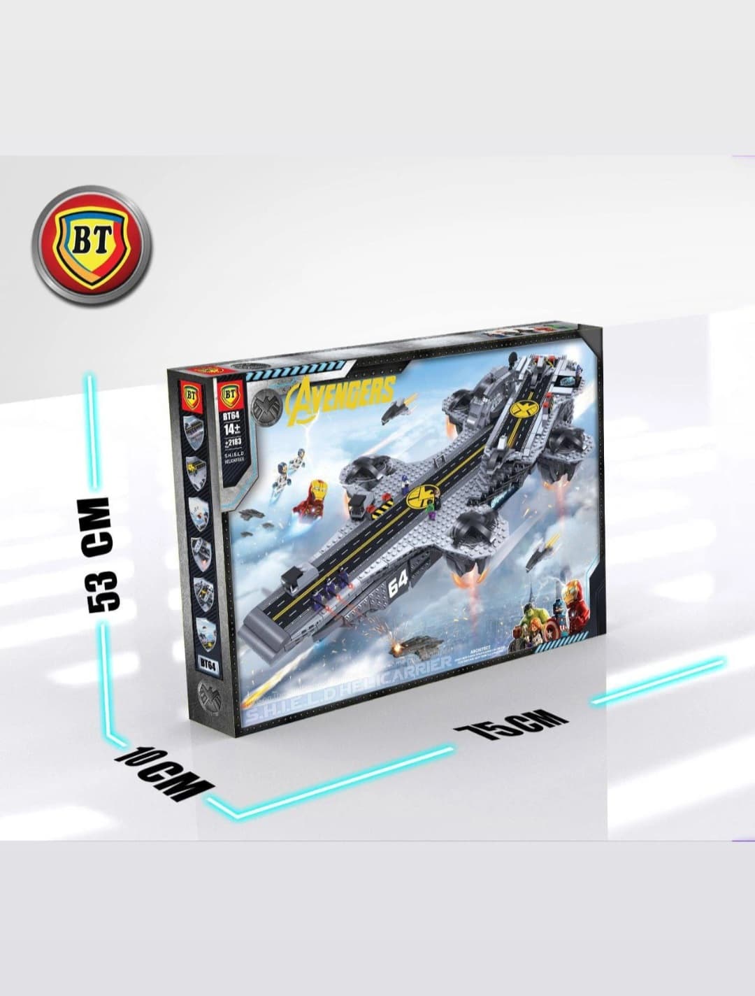 ست لگو هلی‌کریر مارول BT – مدل S.H.I.E.L.D. Helicarrier با ۲۱۸۳ قطعه — تصویر ۲