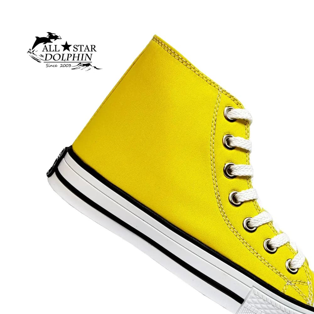 کتونی آل استار ساق بلند زرد (All Star) — تصویر ۳