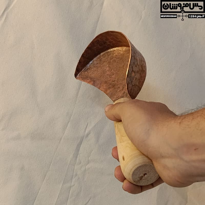 کاردک مسی دستساز شیره گیری گیاه مدل کتیرا — تصویر ۵