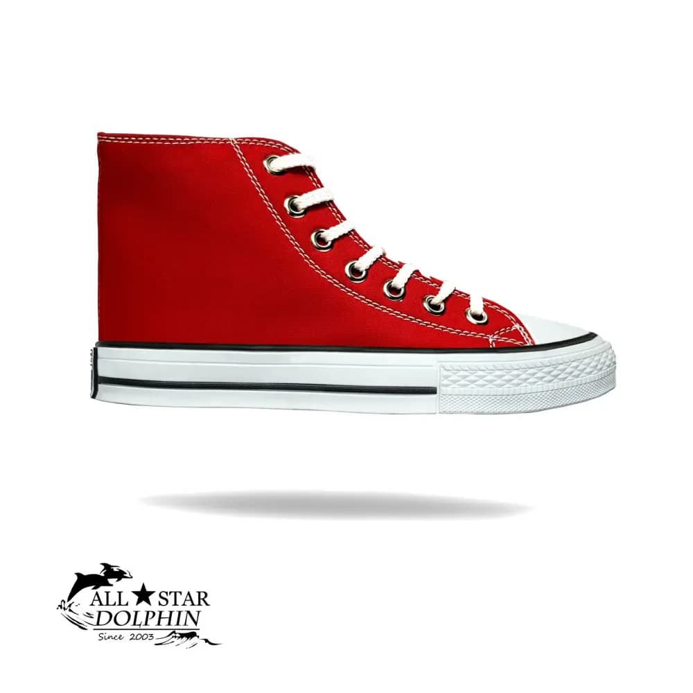 کتونی آل استار ساق بلند کلاسیک قرمز (All Star)