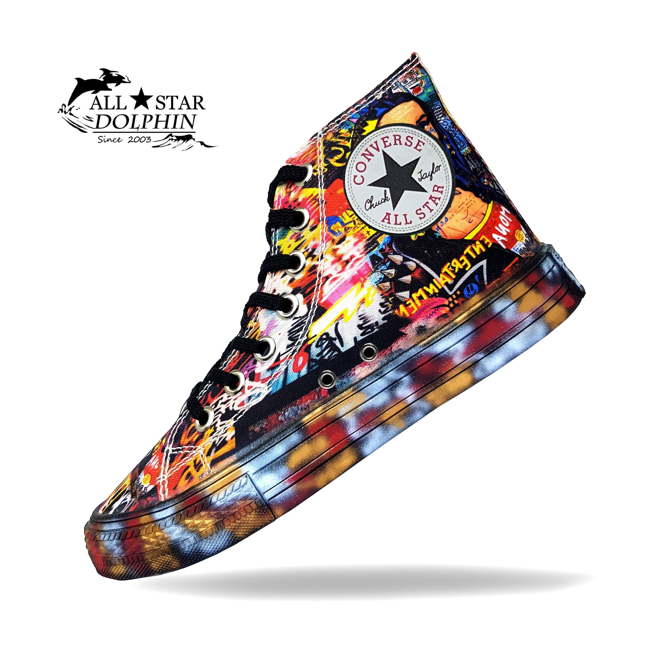کتونی آل استار ساق بلند طرح مونالیزا (All Star) — تصویر ۳