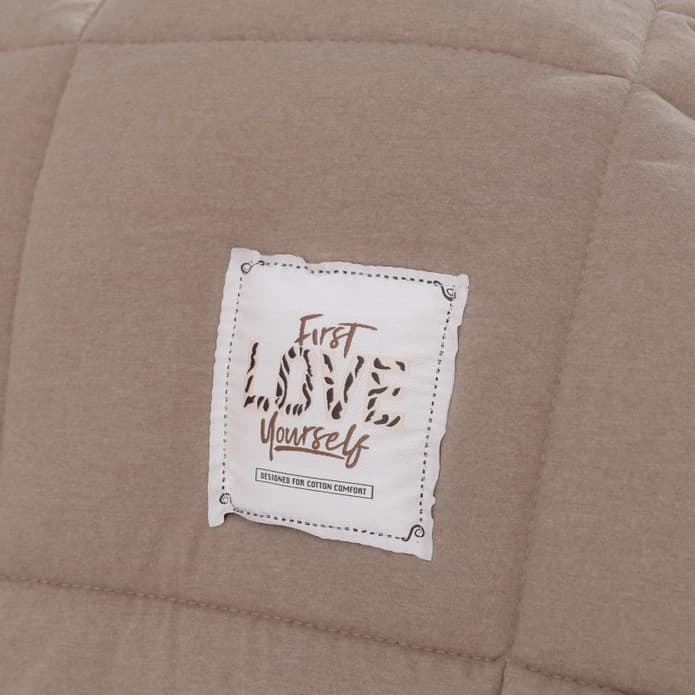 ست روتختی دونفره کاراجاهوم مدل ست Motto Cotton بژ — تصویر ۵