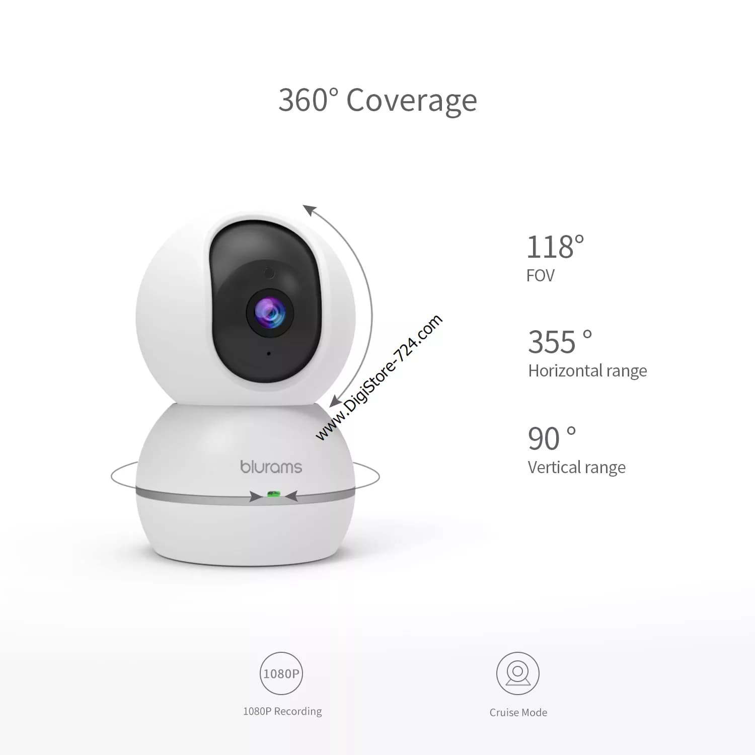 دوربین بی‌‌سیم هوشمند بلورمز مدل Snowman-S15F — تصویر ۲