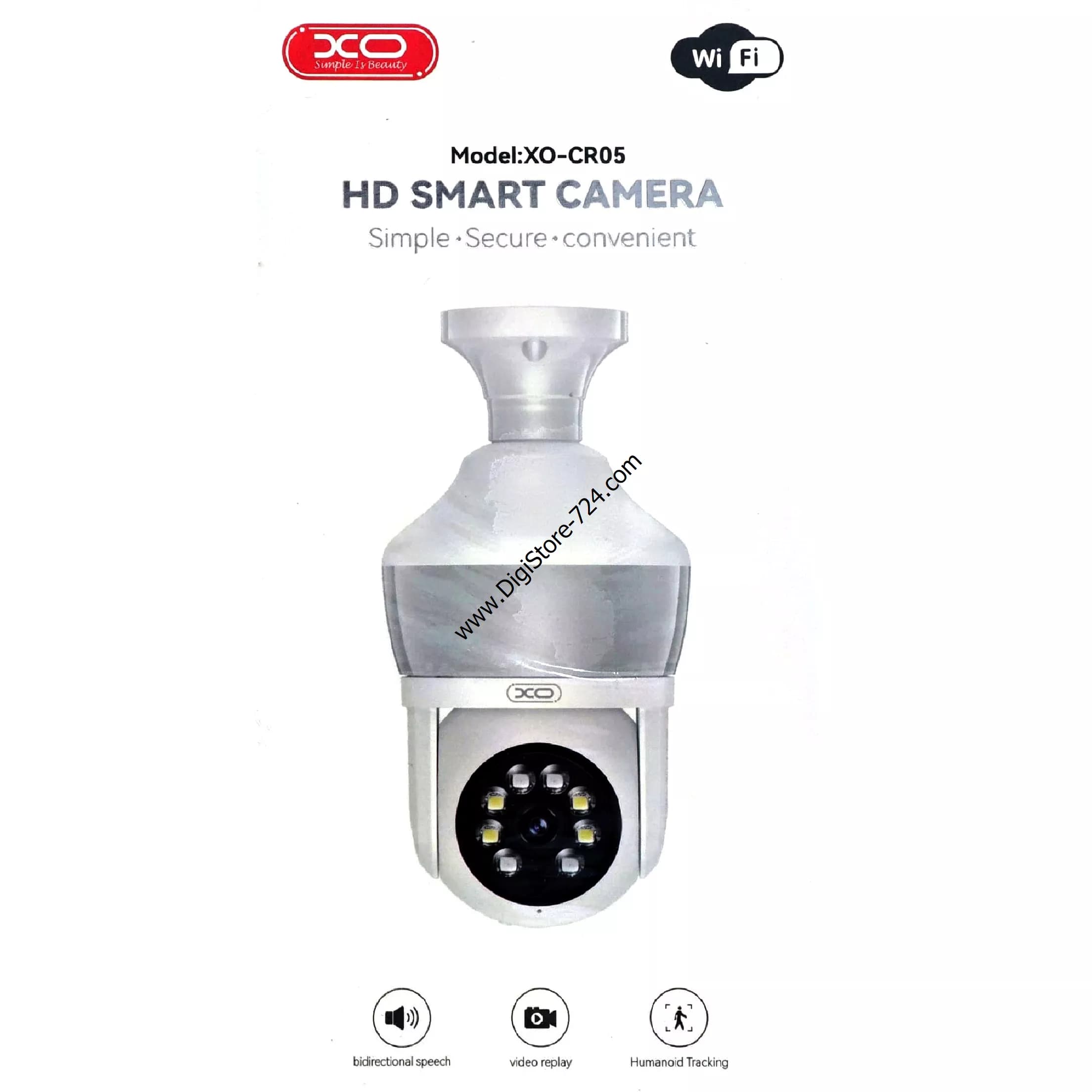 دوربین مداربسته چرخشی بیسیم xo مدل CR05 — تصویر ۳
