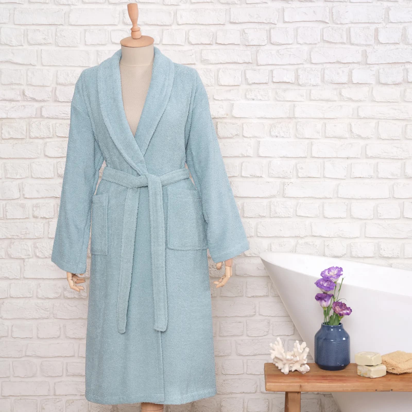 حوله تن پوش مردانه کاراجا مدل Daily Soft آبی روشن