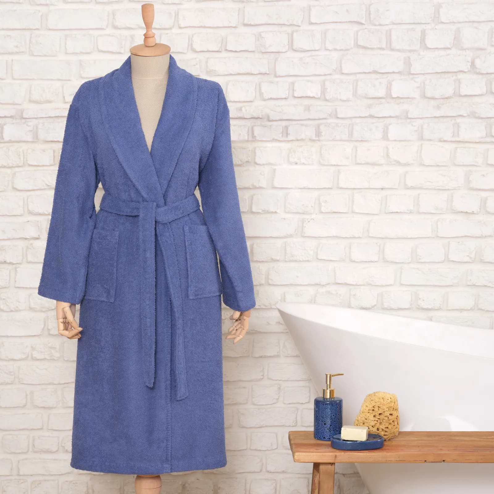 حوله تن پوش مردانه کاراجا مدل Soft Indigo آبی