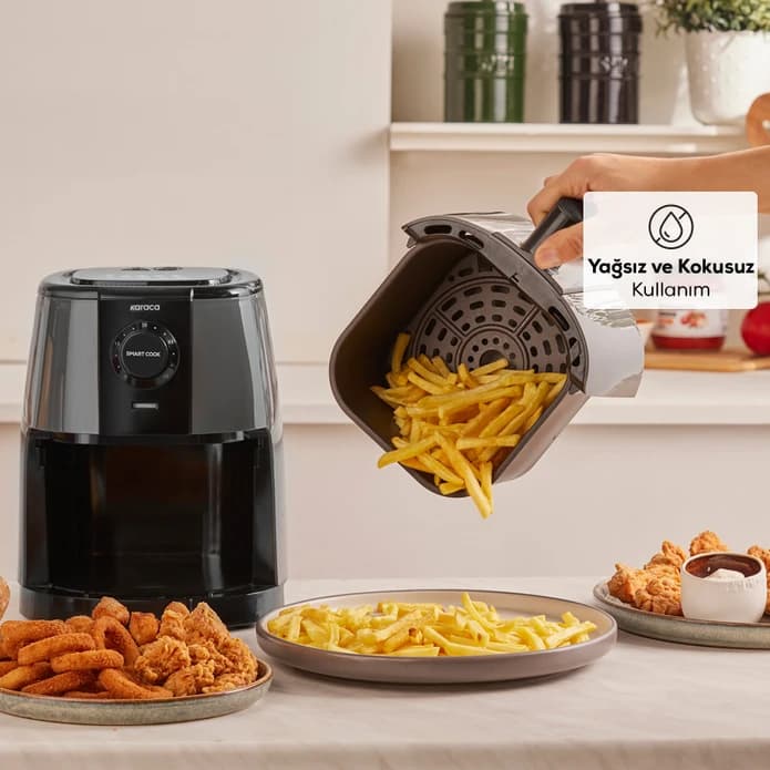 هواپز رژیمی کاراجا مدل Smart Cook رنگ نوک مدادی — تصویر ۶