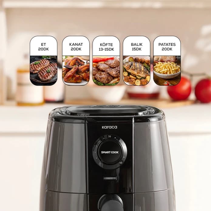 هواپز رژیمی کاراجا مدل Smart Cook رنگ نوک مدادی — تصویر ۵