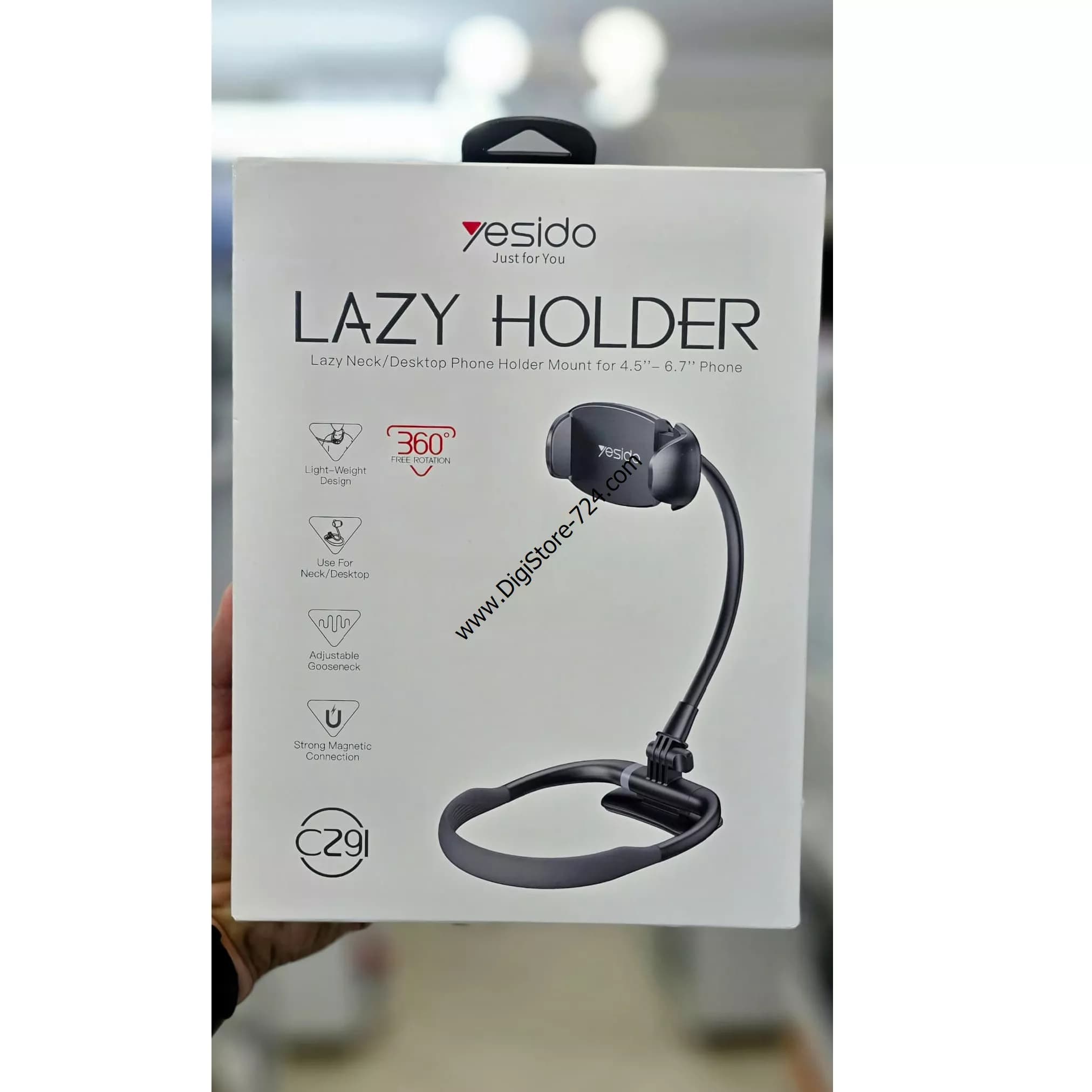 نگهدارنده و هولدر گردنی موبایل یسیدو مدل Yesido lazy C291 — تصویر ۵