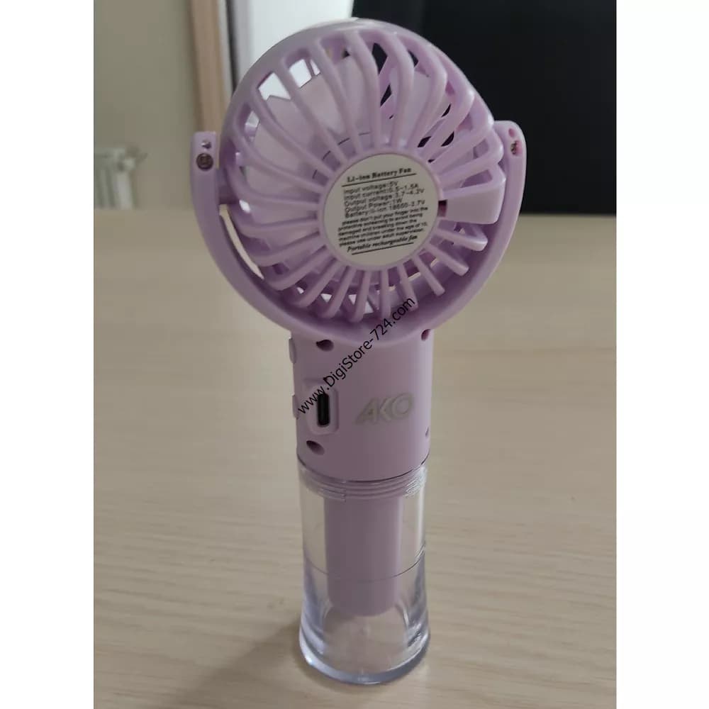 پنکه رطوبت ساز شارژی دستی مدل AMF-1 — تصویر ۴