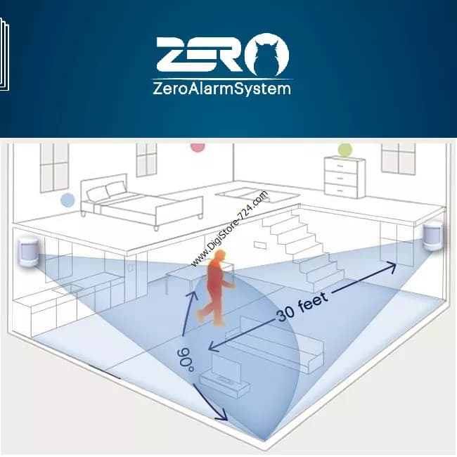 سنسور چشمی حرکتی دزدگیر باسیم زیرو Zero — تصویر ۳