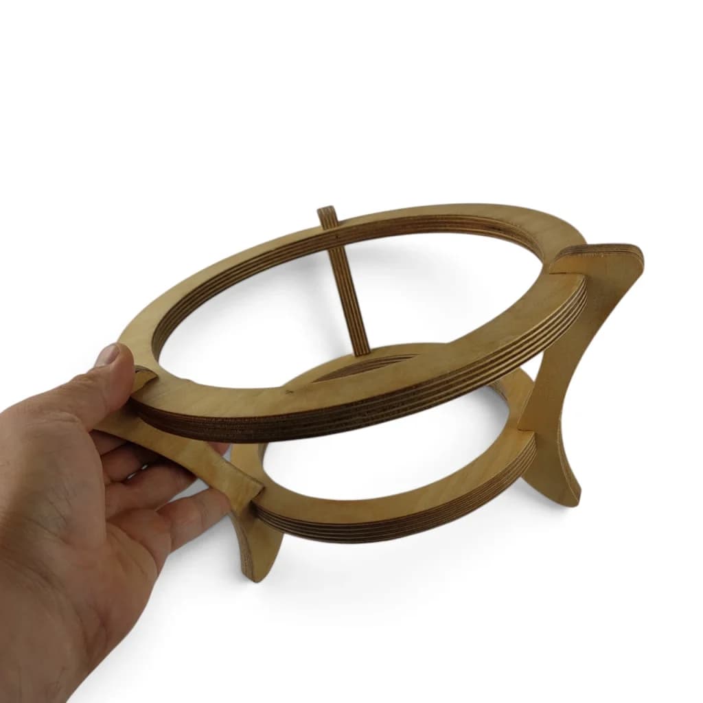 سوفله خوری چوبی گرد کد WD6936 — تصویر ۳