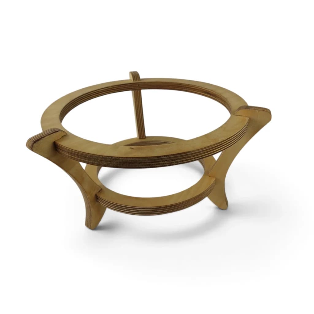 سوفله خوری چوبی گرد کد WD6936 — تصویر ۲