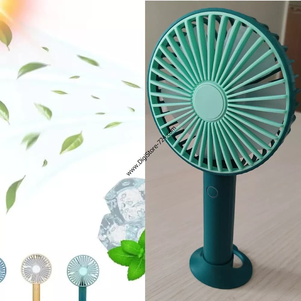 پنکه کوچک شارژی چراغدار DD5649 رومیزی — تصویر ۲