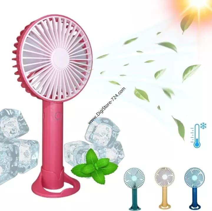 پنکه کوچک شارژی چراغدار DD5649 رومیزی — تصویر ۵