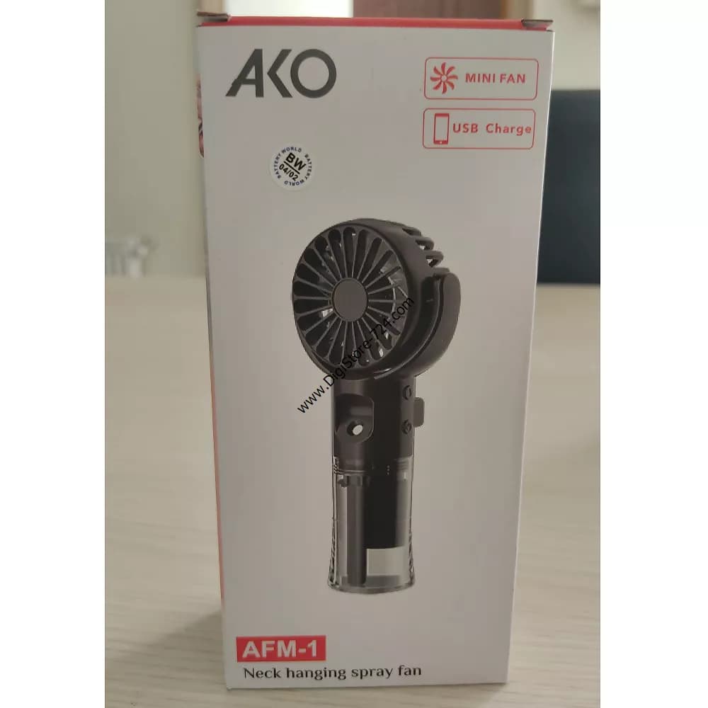 مینی فن رطوبت ساز شارژی دستی مدل AMF-1 — تصویر ۶