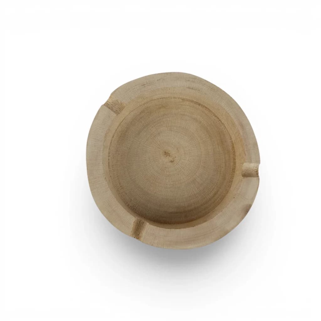 زیرسیگاری چوبی گرد روستیک کد WD6946 — تصویر ۳