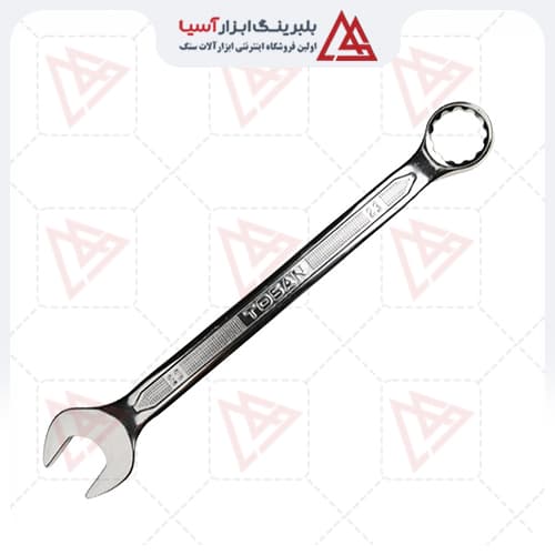 آچار یک سرتخت و یک سر رینگی توسن سایز 6 الی 36 - بلبرینگ ابزار آسیا — تصویر ۶