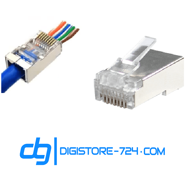 سوکت شبکه ته باز Cat6 SFTP فلزی