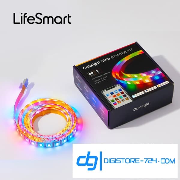 روشنایی ریسه هوشمند 2 متری 60LEDs برند Cololight Strip Plus