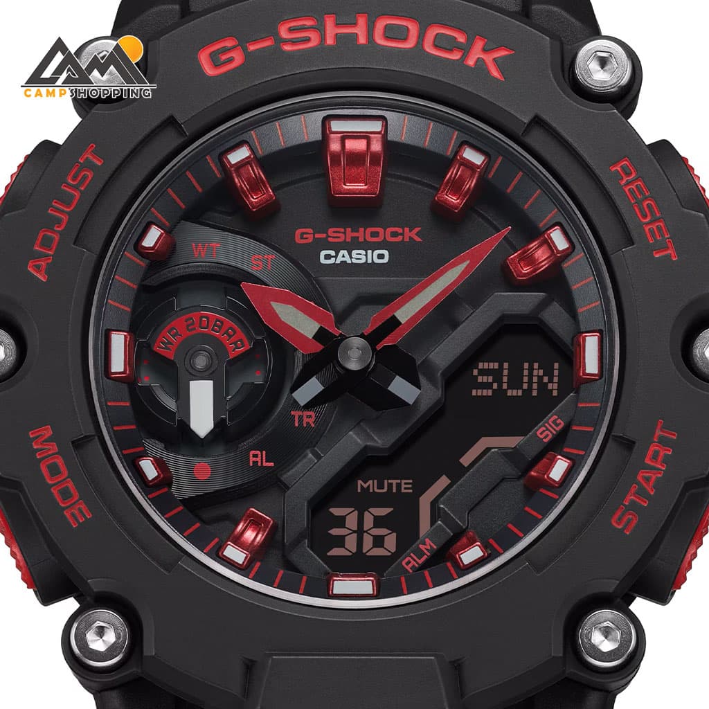 ساعت مچی مردانه کاسیو، زیرمجموعه G-Shock، کد GA-2200BNR-1ADR — تصویر ۴