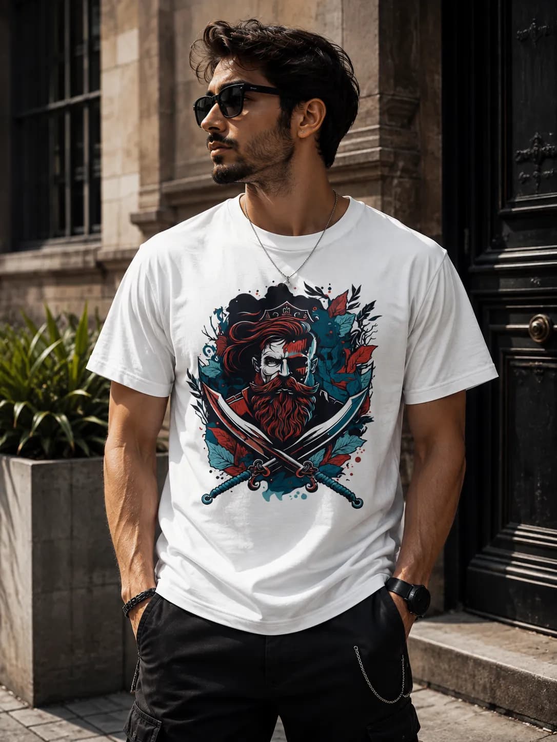 تی‌شرت آستین کوتاه مردانه طرح Warrior