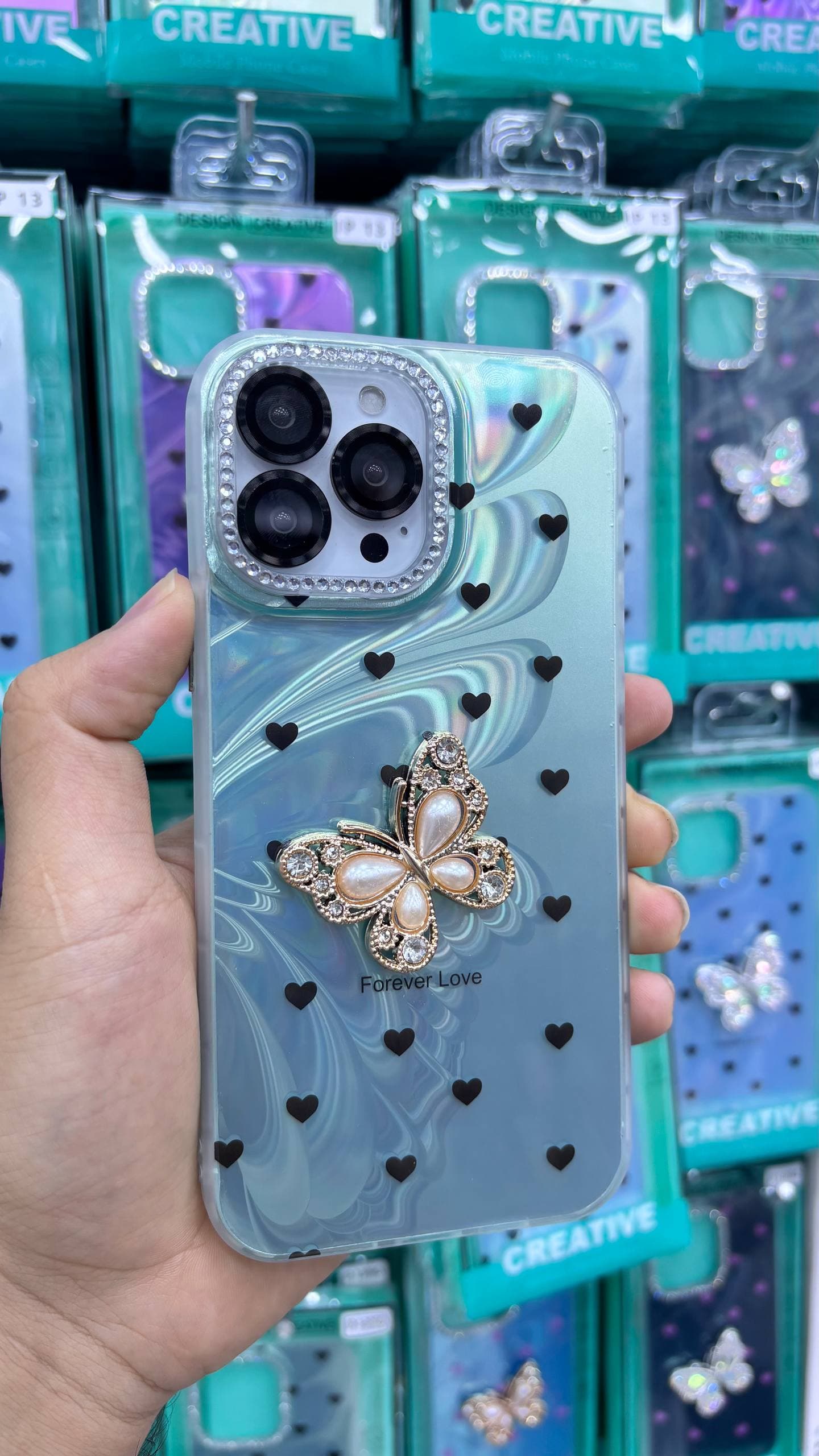 قاب طرح دار ایفون پروانه ای — تصویر ۴
