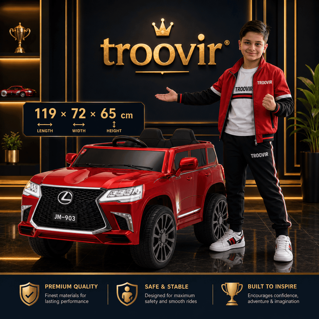 ماشین شارژی کودک لکسوس مدل 1183LP (LEXUS) — تصویر ۲