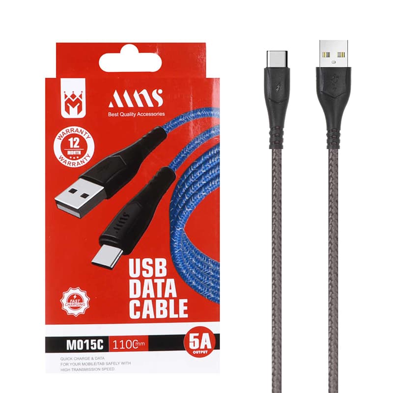 کابل تبدیل USB به TYPEC ام ان اس مدلM015C به طول 110 سانتی متر